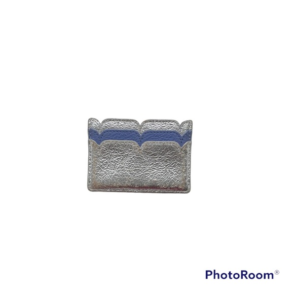 Tory Burch Scallop-T Metallic Card Case - Picture 6 of 9